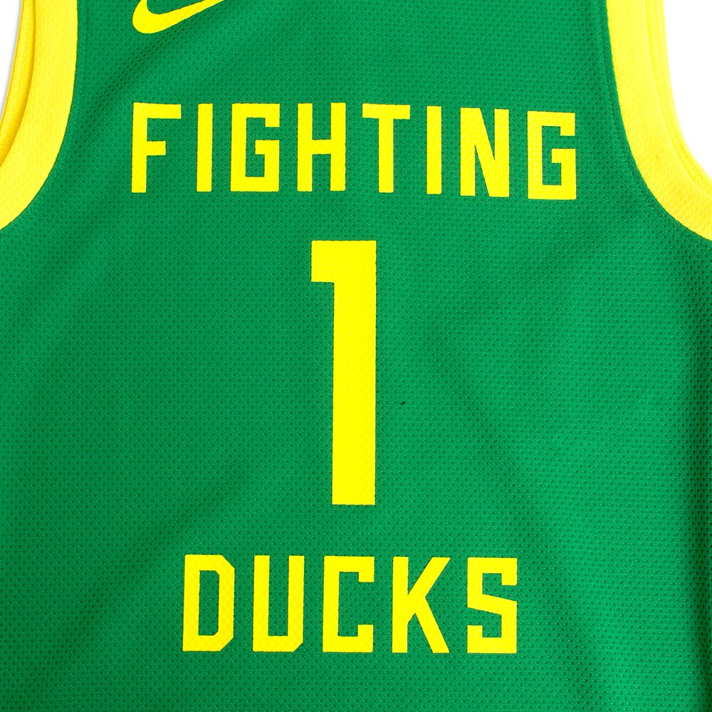 Ducks Spirit, Nike, Green, Jerseys, Polyester, Kids, Youth, Basketball, Replica, #1, 788522